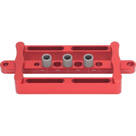 Positionneur de perçage pour le travail du bois X320, perceuse à queue d'aronde avec positionneur métrique 8/10 mm, outil de positionnement, kit de perçage de précision (1/5)