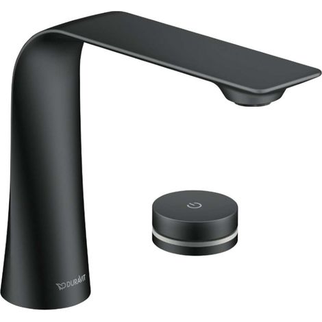 DU D.1 Support électronique à 2 trous, noir mat (1/2)