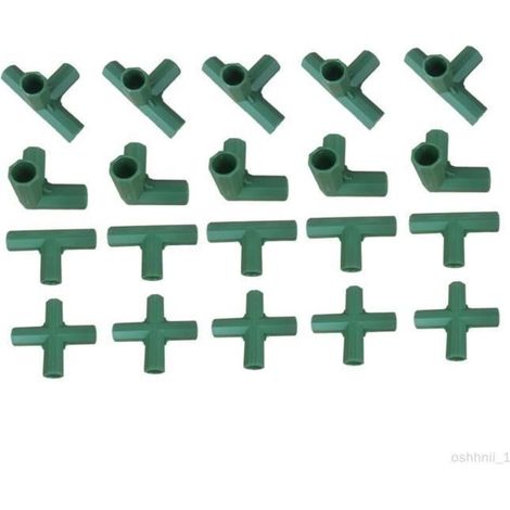 Les Raccords de Tuyauterie de Serre En Plastique 20x pour Support de Fleurs Sweet (1/4)