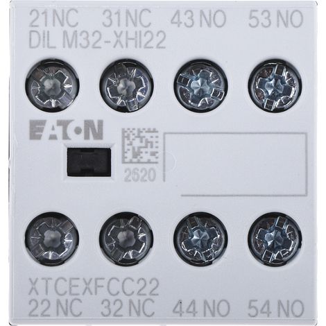 Contact auxiliaire Eaton Eaton Moeller 4 contacts 2 NF + 2 NO à vis ( Prix pour 1 )