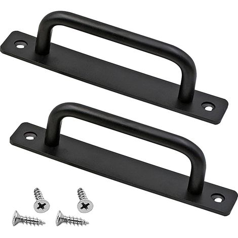 Türgriff, 2 Stück, robuster Scheunentorgriff, Schiebetürgriff, Schiebetürgriffe mit Rückplatte, Möbelhaltegriffe aus Aluminiumlegierung (1/5)