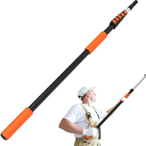 7,2m Perche Telescopique, Manche Telescopique en Aluminium pour Dépoussiérer, Badigeonner et Nettoyer, Intérieur et Extérieur (1/5)