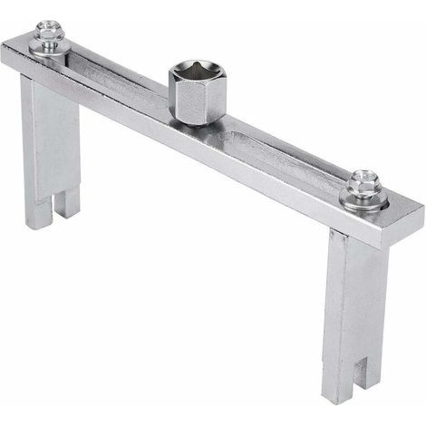 pour clé demonte puit de jauge pour 308 Clé de Couvercle de Réservoir de Carburant Outil de Démontage Universel Clé de bouchon de réservoir Réglable Ou，une pièce, argent, (1/5)