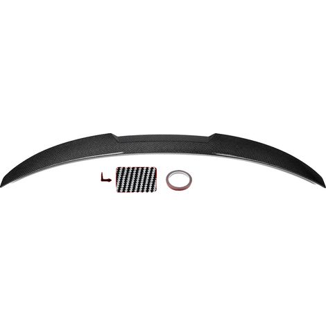 Spoiler trasero, construcción en ABS, compatible con modelos coupé de lujo, aspecto de fibra de carbono. (1/2)