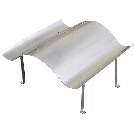 Edelstahl-Schornsteinabdeckung für NAPOLEON-Schornstein 50 x 80 cm