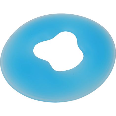 Coussinet en silicone pour spa, tapis de visage rond en silicone à fond souple pour salon de beauté, coussin facial en forme de U, tapis de visage pour table de massage, coussin de massage. (1/5)