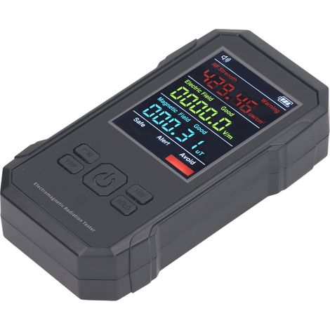 Détecteur de rayonnement noir Compteur EMF numérique Écran LED Portatif Champs RF Électrique et Magnétique Niveau Alerte Compteur Geiger (1/5)
