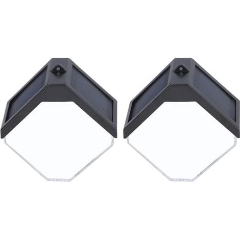 Appliques murales solaires à double mode, étanches IP55, longue durée de vie, projecteurs d'aménagement paysager à énergie solaire pour jardin extérieur. (1/5)