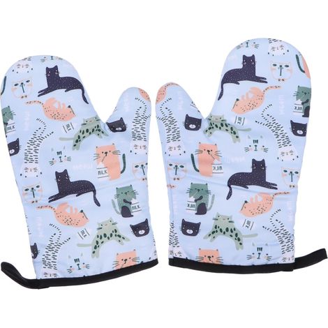 Gants de cuisine (lot de 2), gants de barbecue, gants de pâtisserie de Noël, maniques de Noël, gants de service alimentaire, gants de cuisine en sili