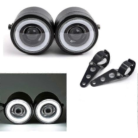 Phare avant double LED pour moto, compatible avec les styles Cafe Racer, Chopper, Custom et Bobber (+k) (1/5)
