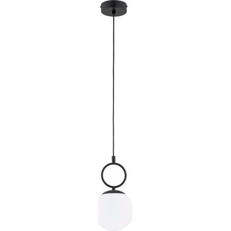 Suspension déco boule noir/blanc E14 10W SITRO Alfa (1/2)