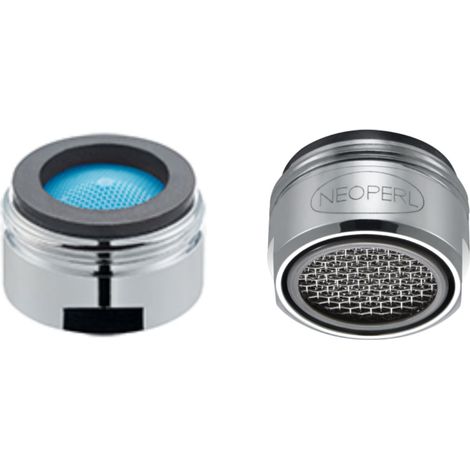 Schläfer 2100016  Rompigetto Anticalcare Universale Long Life per Rubinetto Cucina, Filtro in Acciaio con Filetto Esterno M24X1, Compatibile con Aeratore Neoperl Risparmio Acqua, 2 Pezzi (1/5)