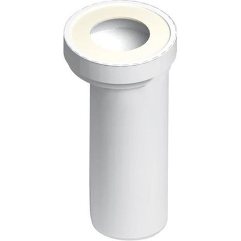 MANICOTTO ECCENTRICO PER W.C. CON TERMINALE LISCIO Diam.  90 mm