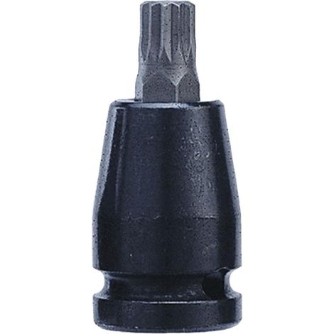 Douille male embout xzn m12 court a choc carre 1/2 (1/2)