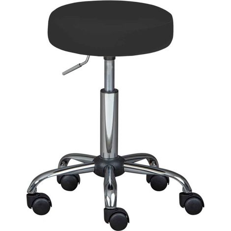 Tabouret Pivotant Design "Pivoar" 50-66cm Noir (1/4)