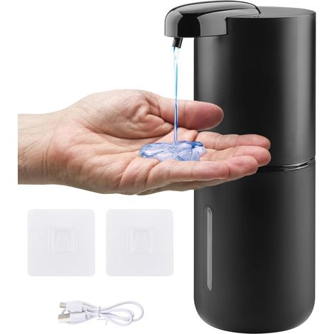Distributeur de Savon Automatique, 380 ML Liquide Distributeur Savon Mural Automatique USB Rechargeable IPX5 Étanche (1/5)