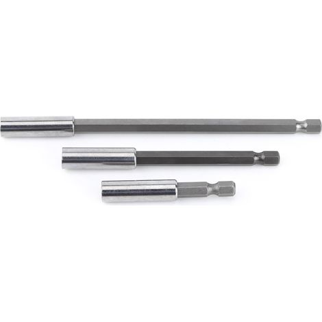 3-teiliges Set mit magnetischem Bithalter für elektrische Bohrmaschinen und Schraubendreher, 1/4"-Spindel (1/5)