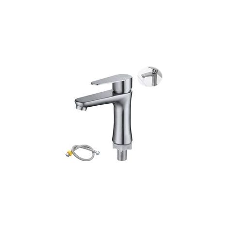 Mitigeur Lavabo, Robinet de Salle de Bain Robinet Lave Main, Robinet Lavabo Salle de Bain, Robinet Lave Main Eau Froide Robinetterie Toilettes Invités pour WC, Salle Bain (1/4)