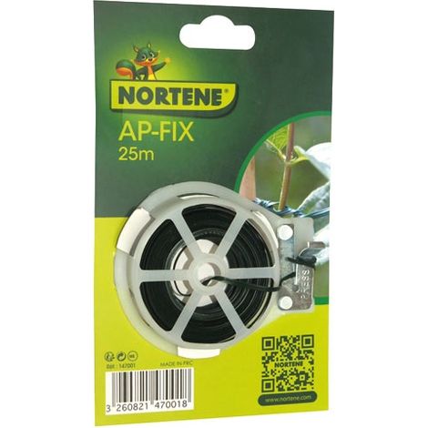 Nortene Lien plastique armé vert 25 mètres durable
