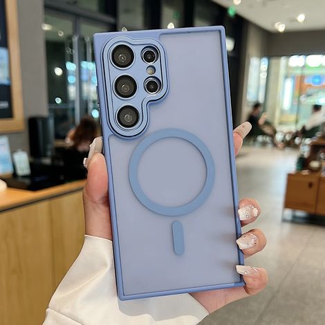 (Galaxy A16 Bleu clair) Coque de téléphone antichoc Samsung avec dos magnétique MagSafe