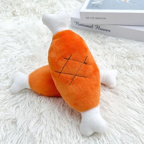 Jouet grinçant en peluche Carrot pour animaux de compagnie, mâcheurs agressifs, produits mignons pour chats (1/4)