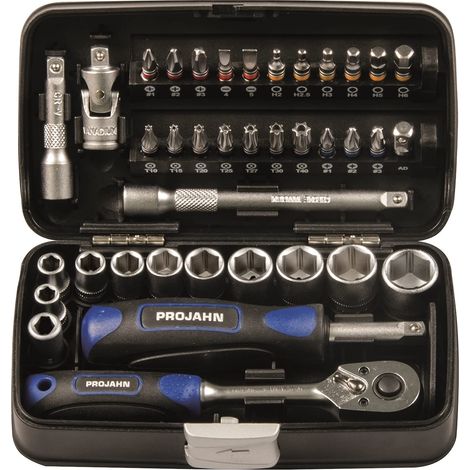 Projahn 394072 - Chiave A Bussola Mini E Bit-Box 38 Pezzi 0,64 Cm (1/3)