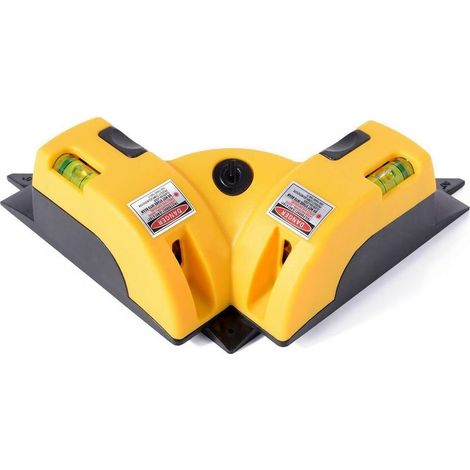 AGE Niveau laser horizontal et vertical à angle droit à 90 degrés Laser de niveau carré avec deux ventouses (1/5)
