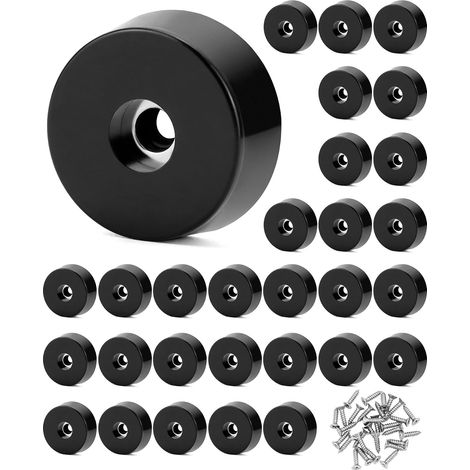 30 Stück Gummigleiter für Möbel mit Schrauben aus Edelstahl 304, rutschfeste Gummigleiter für Tische und Stühle, 25 x 23 x 9 mm (1/5)
