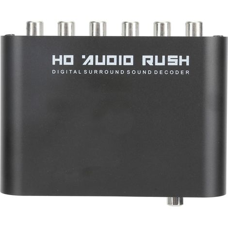 5.1-Kanal-Audiokonverter DTS Dolby AC3, koaxialer optischer Digital-Analog-Decoder für Heimkino, Konzertsaal (USB-Host + Glasfaser) (1/5)