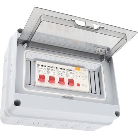 Tableau électrique triphasé pour garage/caravane, 63 A, 30 mA, différentiel résiduel (RCD), disjoncteur 3MCB, 6a16a32A (1/5)