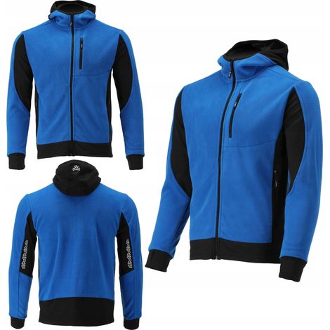 Fleecejacke mit Kapuze SARNA blau Größe L