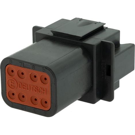 Connettore Serie DT Femmina 8 Vie nero C015 (1/2)