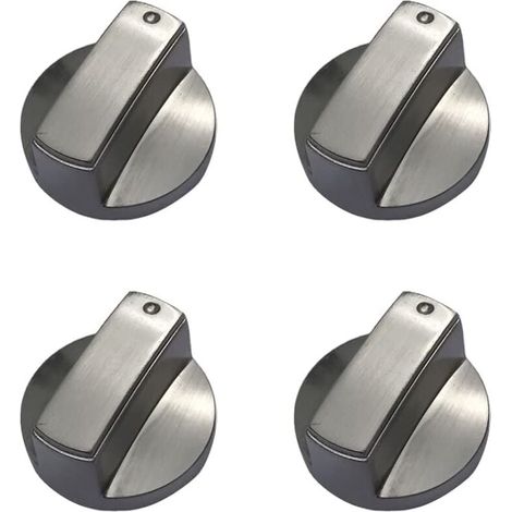 Lot de 4 boutons de cuisinière à gaz universels en métal pour cuisinière à gaz - 6 mm (1/5)