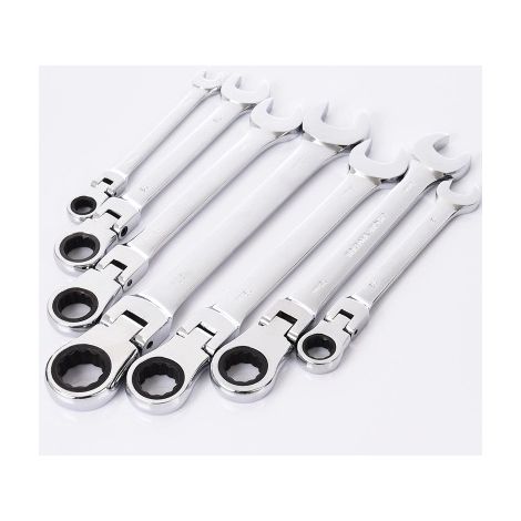 GROOFOO 1 paquet de clés à cliquet à tête coulissante 12 mm automatiques, rapides, à double usage, rapides et économes en main-d'œuvre (1/5)
