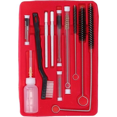 ( 22 pièces)Kit De Nettoyage pour Pistolets à Peinture, d'entretien Pistolet Pulvérisateur Outil Professionnel Aiguilles Brosses Pinceaux élevée Airbrush Tools Auto Moto ATV Cyclomoteur Soudeur (1/4)