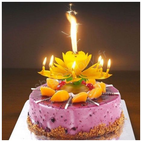 Bougie-Fleur d'Anniversaire