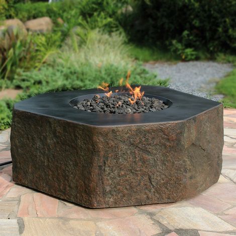 Elementi Gasfeuerstelle "Dukono" in Basalt-Optik (1/5)