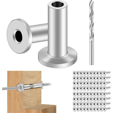 80 Schutzhüllen aus silberfarbenem Edelstahl (1/5)