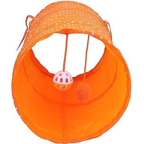 Tunnel en nylon et barres d'armature pour chats (1/3)