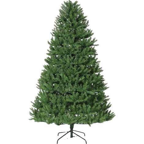 Árbol de Navidad, aspecto nevado, diseño que ahorra espacio, verde (1/2)