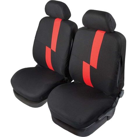 START Coppia coprisedili anteriori auto Flash rosso adulto universale elastico