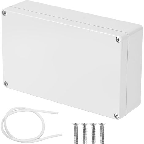 Boîte de jonction, boîte de jonction de câble extérieure étanche en plastique, boite etanche electrique exterieur, boîte de jonction électrique étanche IP65, 20 x 12 x 5,6 cm (1/5)