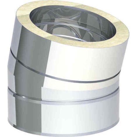 Coude 15° rigide inox  Ø 200 mm