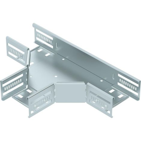 OBO Bettermann T-Stück für Kabelrinne, horizontal 60x100 Stahl bandverzinkt, 6038100