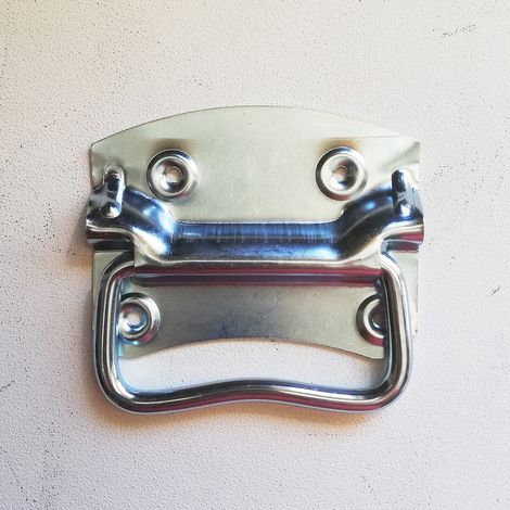 Maniglia in acciaio zincato per baule, scegli se  90mm (1/4)