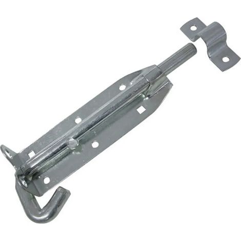 Due chiavistelli metallici da 100 mm per porte, mobili e finestre, utilizzabili come dispositivi di sicurezza. (1/2)