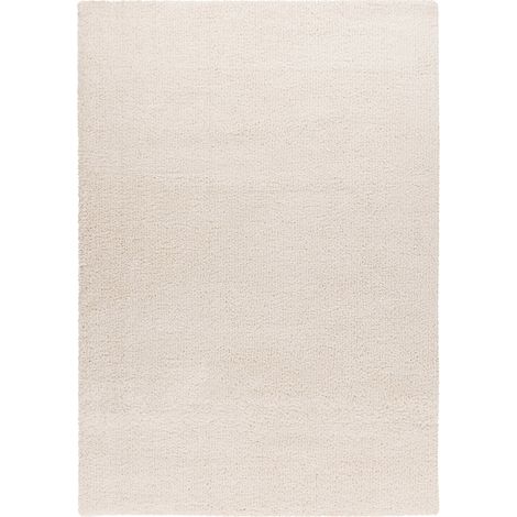 Tapis shaggy ivoire ultra doux 30 mm antidérapant - 170 x 120 cm (1/5)