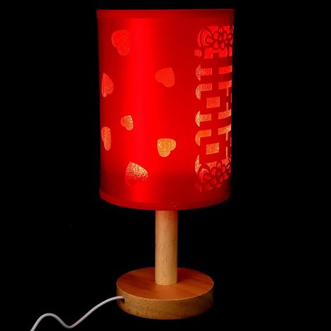 LALAFINA Lampe de Table Rouge Traditionnelle pour Mariage (1/5)