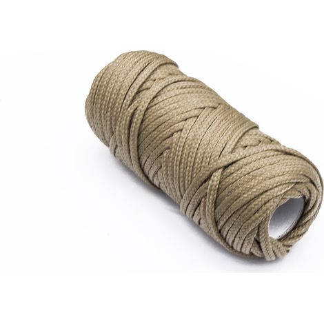 Treccia per veneziana in polipropilene Ø 3 mm. avana 20 mt.
