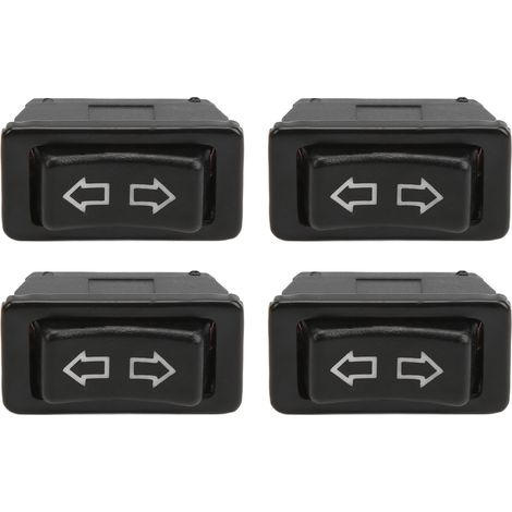 GARRYFIZH 5 interrupteurs de fenêtre électriques, 5 outils de levage de vitre universels avec voyant vert, 12 V CC / 24 V CC
